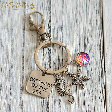 Seahorse with Mermaid Keychain for Woman THE AVIATOR